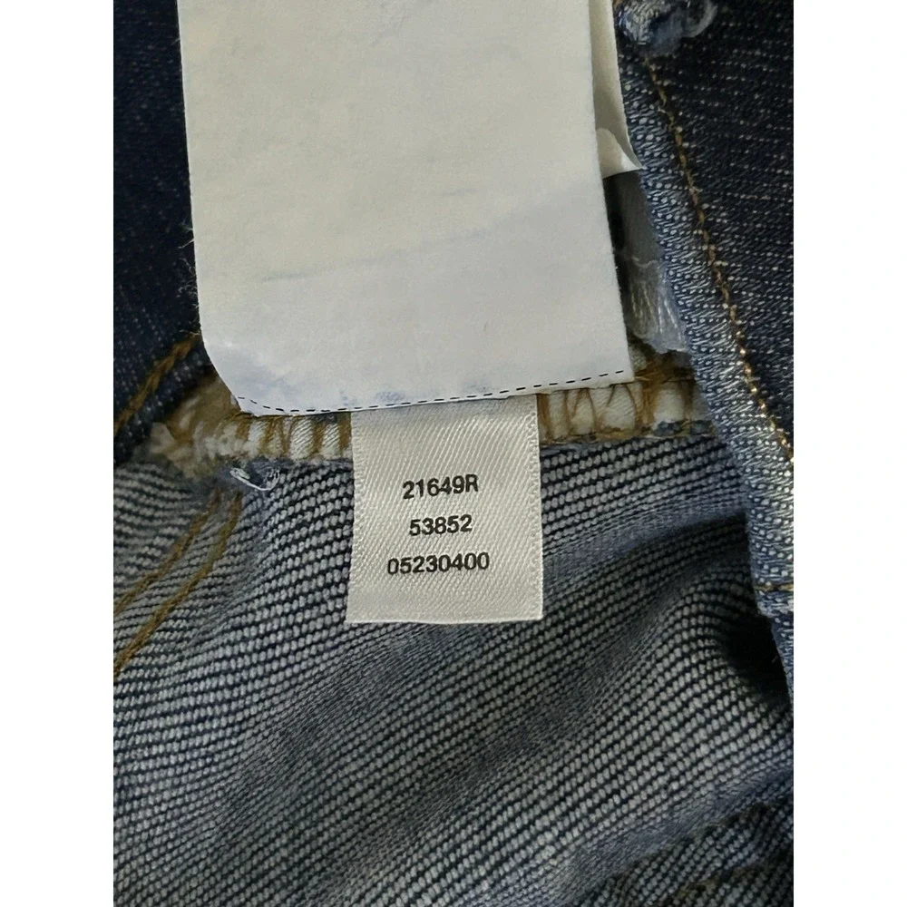blue SPANXshape EveryWear cropped wide-leg jeans high-rise pull-on Small Petite